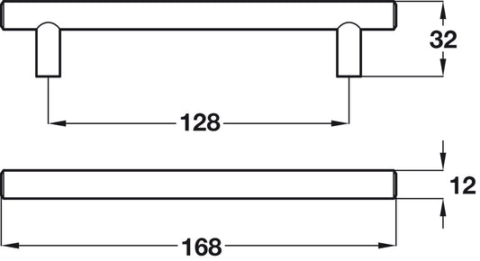 Bar Handle, Steel, Puma