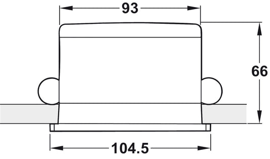 Ceiling Light, with Simplicity Round Bezel and PSU, Zuma Luminaire