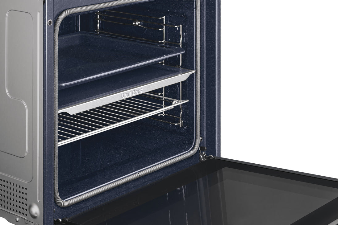 Samsung Smart Oven, Dual Cook with Pyrolytic Cleaning, Series 4, NV7B42503AK/U4 - Black