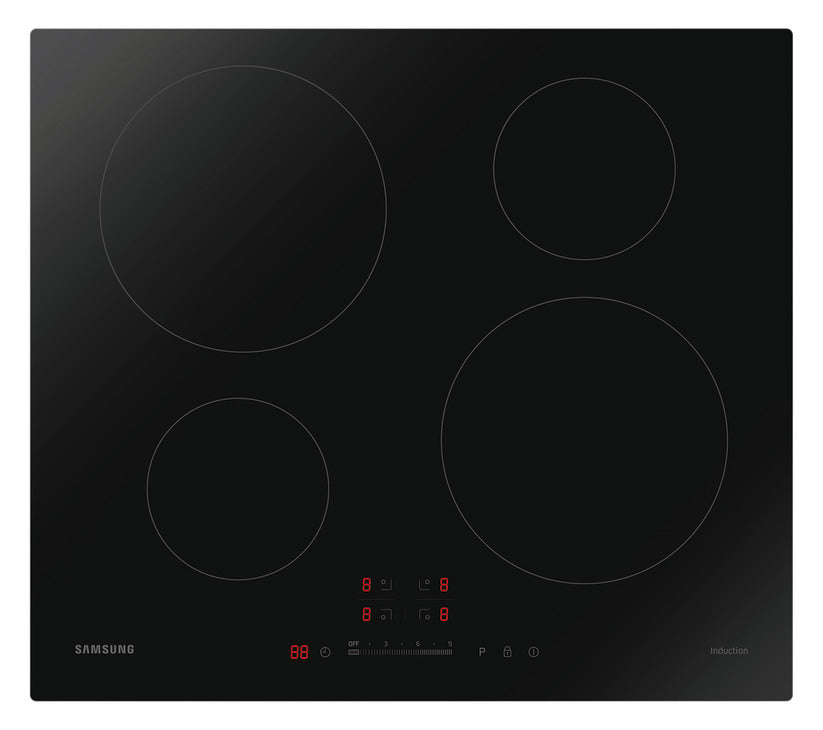 Samsung Induction Hob, Smart, 4 Burner, NZ64H37070K/EU - Black Glass
