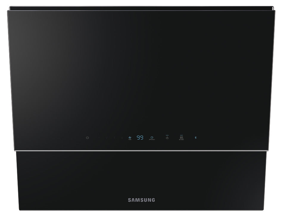 Samsung Cooker Hood, with Auto Connectivity, Wall Mount, 600 mm, NK24C9804WB/UR - Black glass