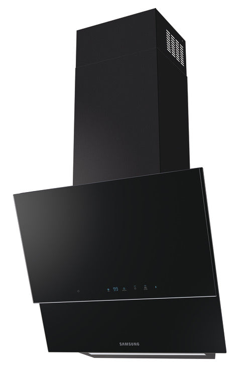 Samsung Cooker Hood, with Auto Connectivity, Wall Mount, 600 mm, NK24C9804WB/UR - Black glass