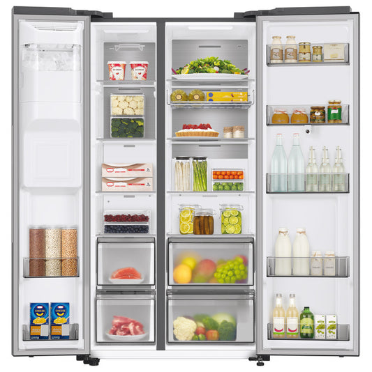 Samsung Family Hub American Style Fridge Freezer, with SmartThings, RS6HA8891SL/EU - Aluminium