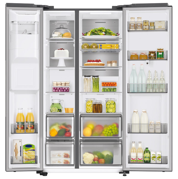 Samsung Family Hub American Style Fridge Freezer, with SmartThings, RS6HA8891SL/EU - Aluminium