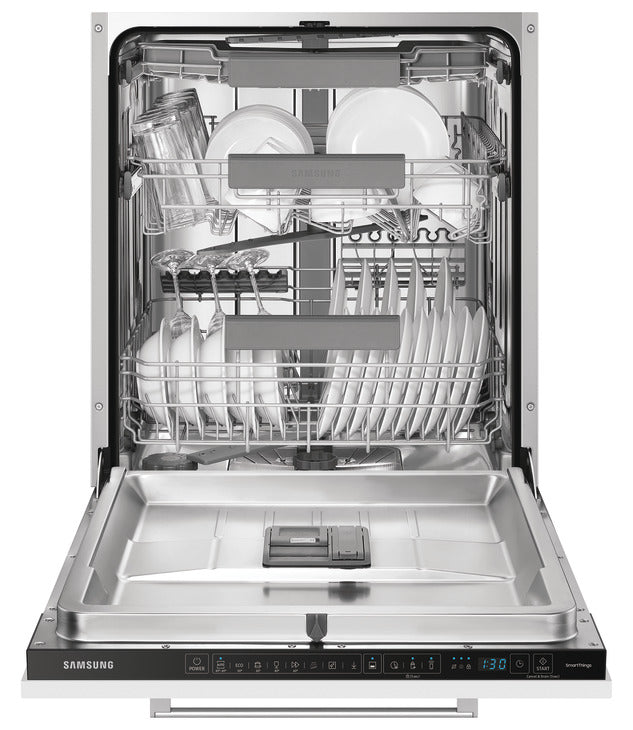 Samsung Dishwasher, Fully Integrated with Auto Door and SmartThings, 14 Place Settings, DW60A8060BB/EU - Black