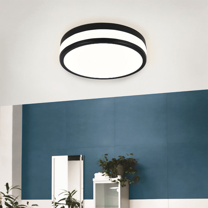 LED Bathroom Ceiling Light, Rated IP44, 3x 5.7W, Palermo, Eglo