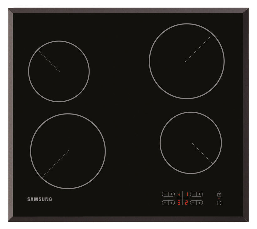 Samsung Ceramic Hob Series 3, Touch Control, C61R2AEE - Black Glass