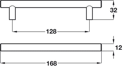 Bar Handle, Steel, Puma