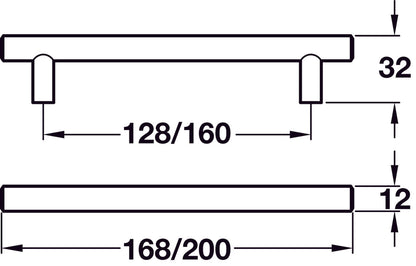 Bar Handle, Steel, Puma
