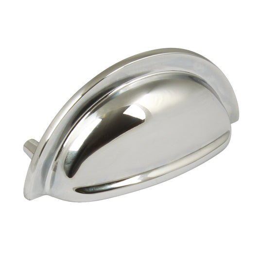 Cup Pull Handle, Zinc Alloy, Fixing Centres 76 mm, Henrietta