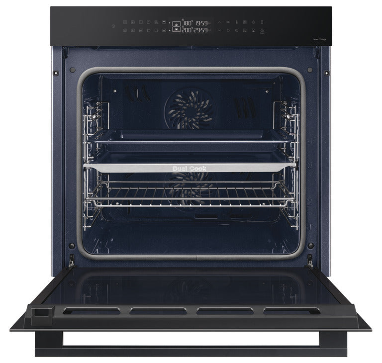 Samsung Smart Oven, Dual Cook with Pyrolytic Cleaning, Series 4, NV7B42503AK/U4 - Black