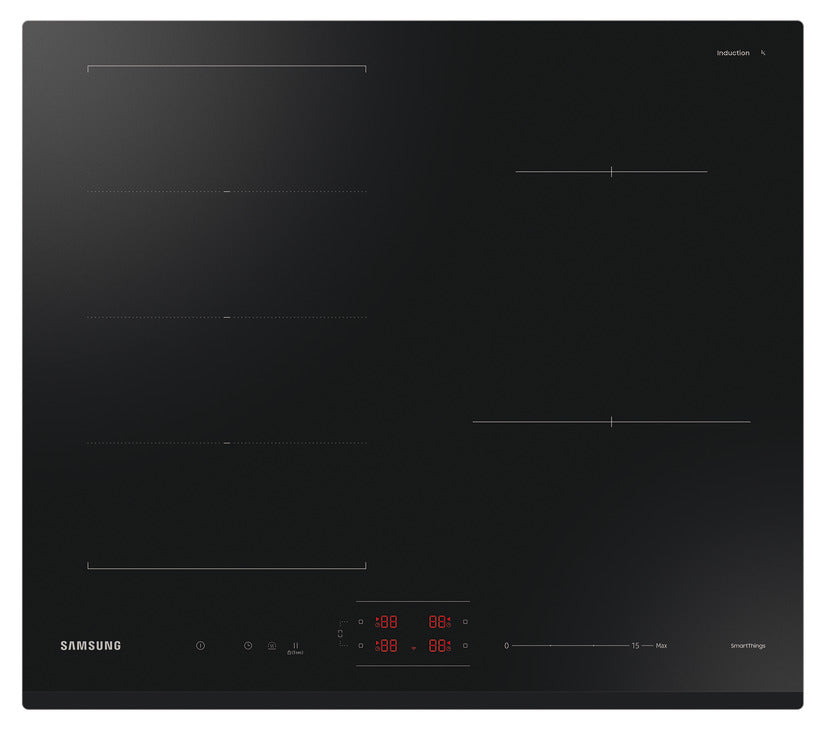 Samsung Induction Hob, Slim Fit with Flex Zone Plus, NZ64B6056GK/U1 - Black Glass
