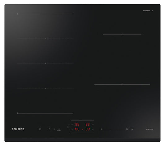 Samsung Induction Hob, Slim Fit with Flex Zone Plus, NZ64B6056GK/U1 - Black Glass