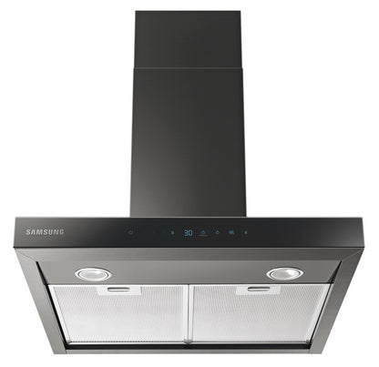 Samsung Cooker Hood, with Auto Connectivity, Wall Mount, 600 mm, NK24C5703TM/UR - Matt black/Black glass