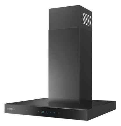 Samsung Cooker Hood, with Auto Connectivity, Wall Mount, 600 mm, NK24C5703TM/UR - Matt black/Black glass