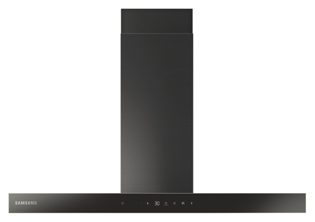Samsung Cooker Hood, with Auto Connectivity, Wall Mount, 900 mm, NK36C5703TM/UR - Matt black/Black glass