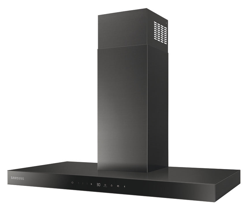 Samsung Cooker Hood, with Auto Connectivity, Wall Mount, 900 mm, NK36C5703TM/UR - Matt black/Black glass