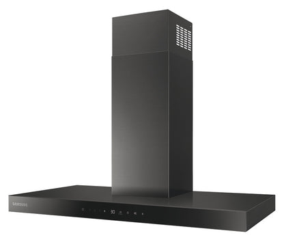 Samsung Cooker Hood, with Auto Connectivity, Wall Mount, 900 mm, NK36C5703TM/UR - Matt black/Black glass