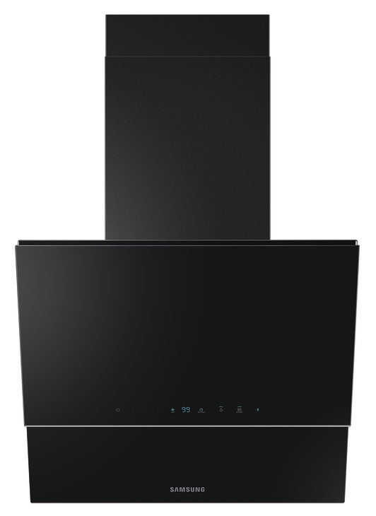 Samsung Cooker Hood, with Auto Connectivity, Wall Mount, 600 mm, NK24C9804WB/UR - Black glass