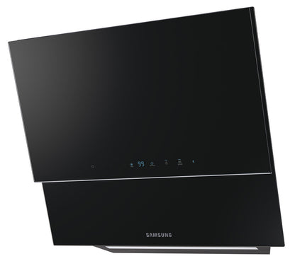 Samsung Cooker Hood, with Auto Connectivity, Wall Mount, 600 mm, NK24C9804WB/UR - Black glass