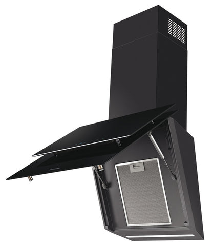 Samsung Cooker Hood, with Auto Connectivity, Wall Mount, 600 mm, NK24C9804WB/UR - Black glass