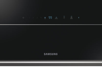 Samsung Cooker Hood, with Hob Auto Connectivity, Wall Mount, 900 mm, NK36N9804VB/UR - Black glass