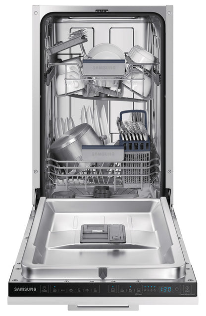 Samsung Series 5, Dishwasher with Auto Door, Integrated 45cm, 9 Place Settings, DW50DG430B00EU - White