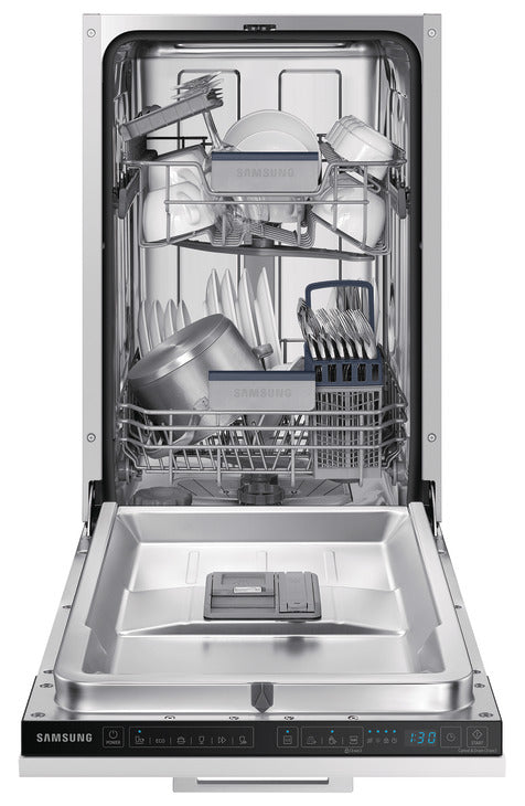 Samsung Series 5, Dishwasher with Auto Door, Integrated 45cm, 9 Place Settings, DW50DG430B00EU - White
