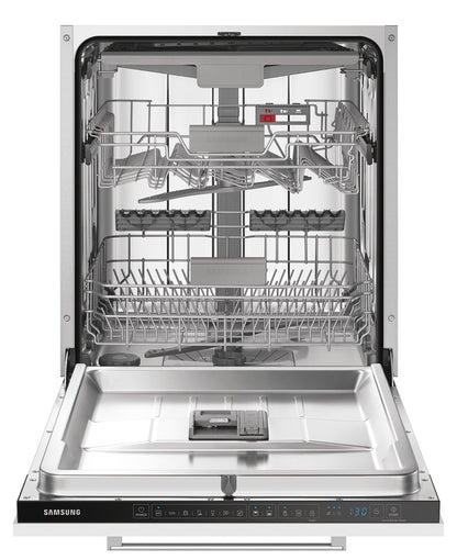 Samsung Series 7, Dishwasher, Integrated 60cm with Auto Door, 14 Place Settings, DW60CG550B00/EU - White