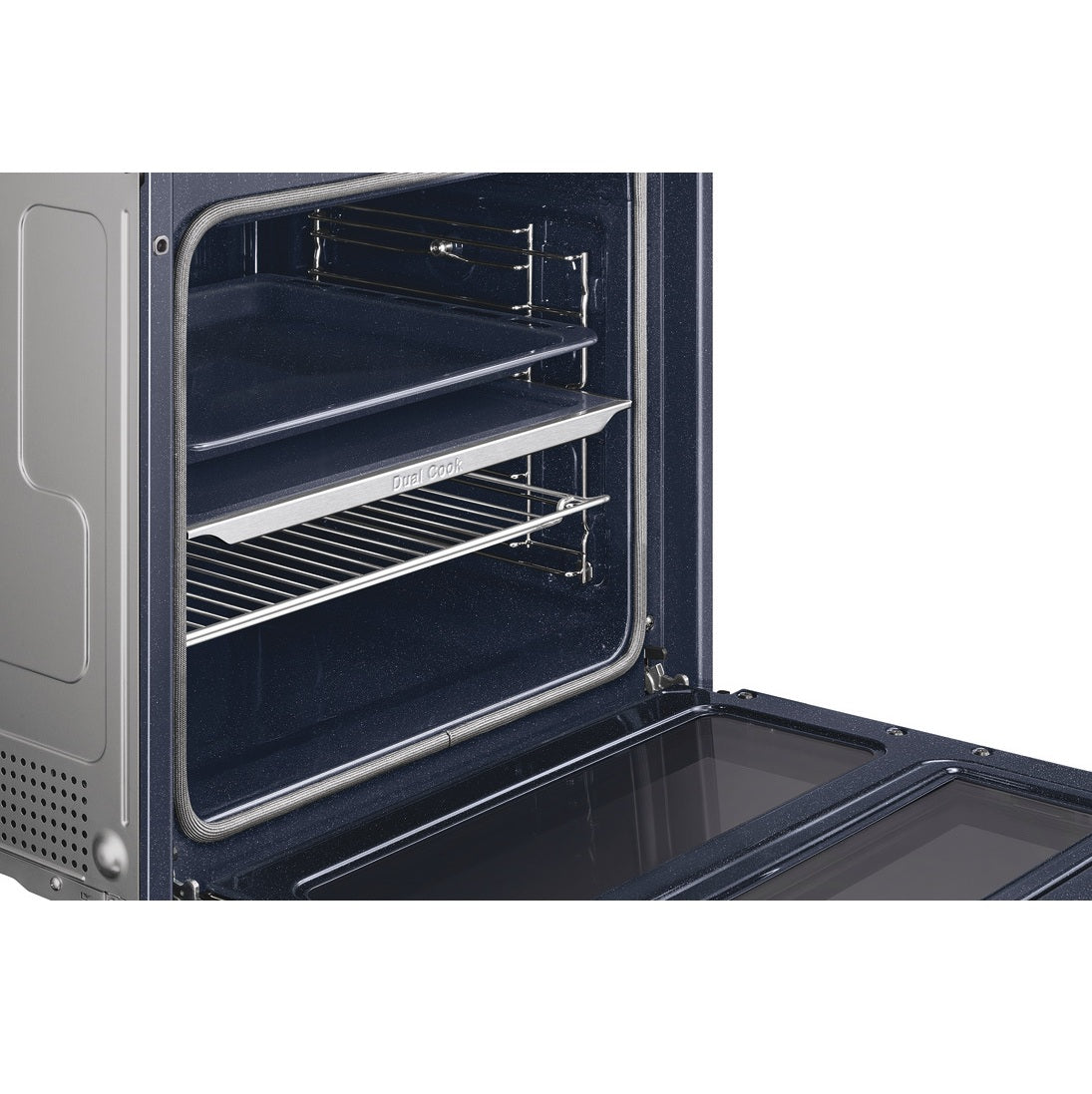 Samsung Smart Oven Series 4, Dual Cook Flex™ with Pyrolytic Cleaning, NV7B45305AK/U4 - Black