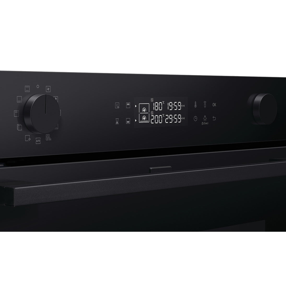 Samsung Smart Oven Series 4, Dual Cook Flex™ with Pyrolytic Cleaning, NV7B45305AK/U4 - Black