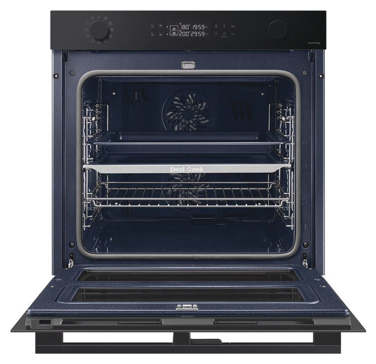 Samsung Smart Oven Series 4, Dual Cook Flex™ with Pyrolytic Cleaning, NV7B45305AK/U4 - Black