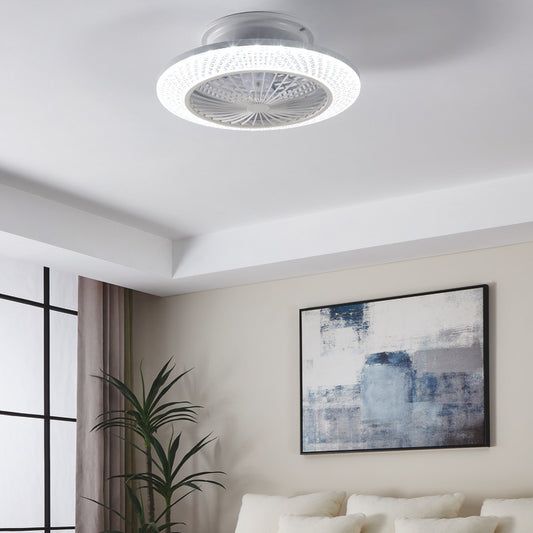 LED Ceiling Light with Fan, Rated IP20, Malinska, Eglo