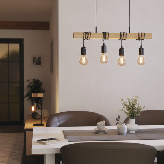 4 Pendant Light, Rated IP20, Townshend, Eglo