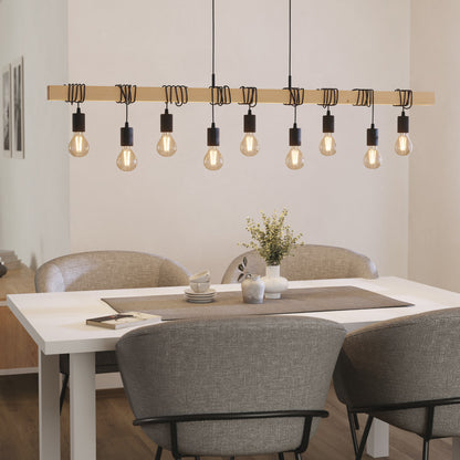 9 Pendant Light, Rated IP20, Townshend, Eglo