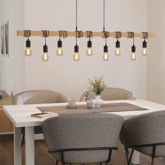 9 Pendant Light, Rated IP20, Townshend, Eglo