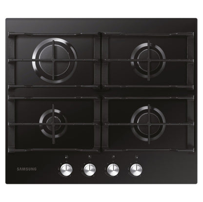 Samsung Gas Hob, 4 Burner, NA64H3000AK/U1  - Black Glass