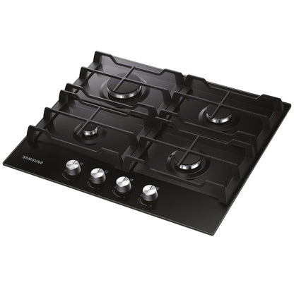Samsung Gas Hob, 4 Burner, NA64H3000AK/U1  - Black Glass