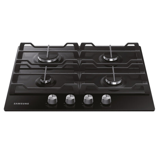 Samsung Gas Hob, 4 Burner, NA64H3000AK/U1  - Black Glass